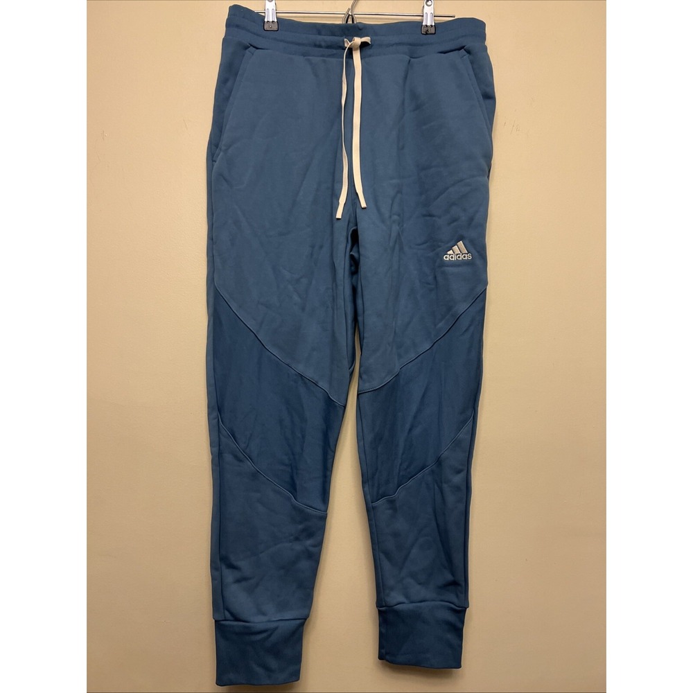 Adidas men's sweatpants, large, blue NWT regular fit/tapered leg